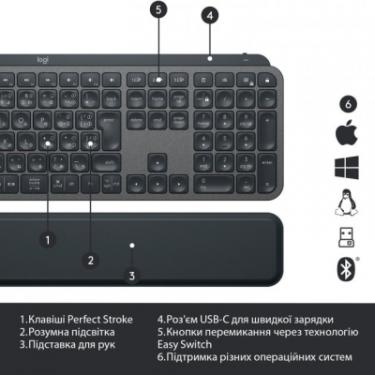 Клавиатура Logitech MX Keys Plus Advanced Wireless Illuminated with Pa Фото 5