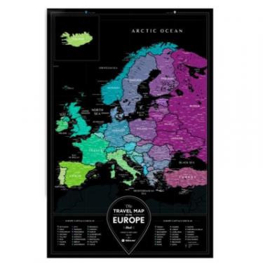 Скретч карта 1DEA.me Travel Map Black Europe Фото 1