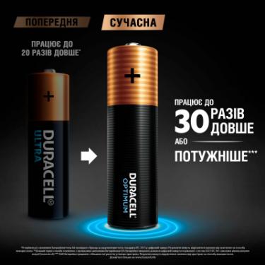 Батарейка Duracell Optimum AA лужні 4 шт. в упаковці Фото 2