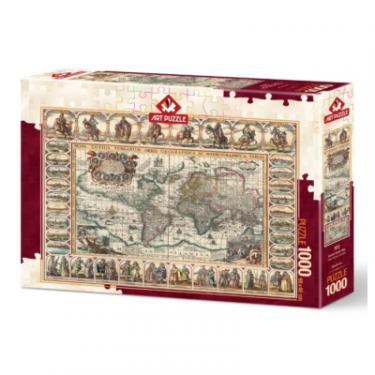 Пазл ART PUZZLE Стародавня карта світу, 1000 елементів Фото