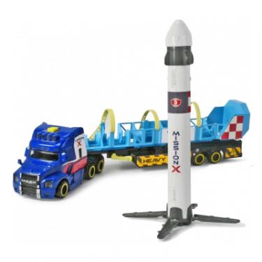 Спецтехника Dickie Toys Вантажівка Мак Космічна місія з причепом та ракето Фото 1