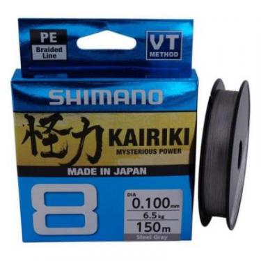 Шнур Shimano Kairiki 8 PE Steel Gray 150m 0.06mm 5.3kg Фото