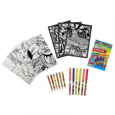 Набор для творчества Scentos Ароматний Кумедні Розмальовки (маркери, олівці, ро Фото 1