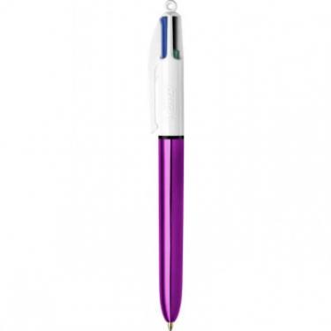 Ручка масляная Bic 4 in 1 Colours Shine Purple фіолетова Фото