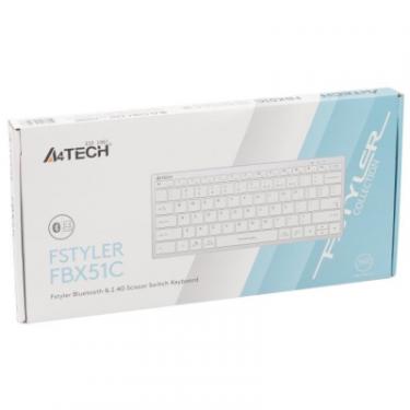 Клавиатура A4Tech FBX51C Wireless/Bluetooth White Фото 6