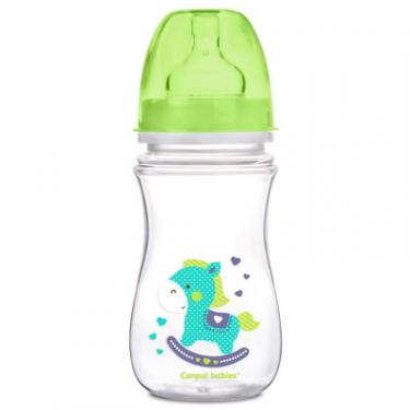 Бутылочка для кормления Canpol babies Easystart Кольорові звірята 240 мл Бірюзова Фото
