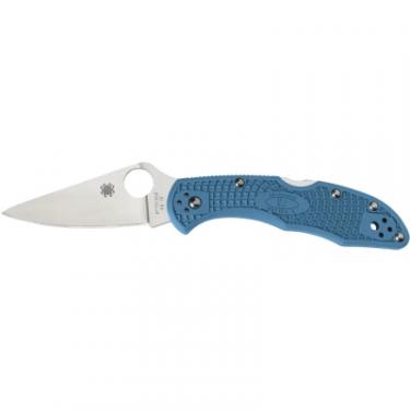 Нож Spyderco Delica 4 Flat Ground Blue Фото