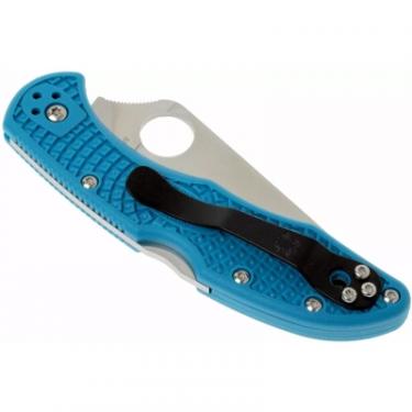 Нож Spyderco Delica 4 Flat Ground Blue Фото 5
