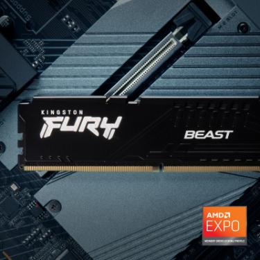 Модуль памяти для компьютера Kingston Fury (ex.HyperX) DDR5 64GB (2x32GB) 5200 MHz Beast Black Фото 8