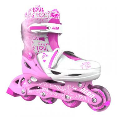 Роликовые коньки Neon Сombo Pink розмір 34-37 Фото 3