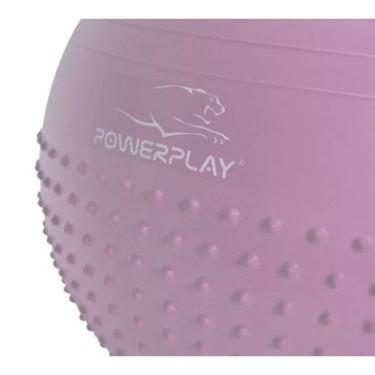 Мяч для фитнеса PowerPlay 4003 65 см Ліловий + помпа Фото 1
