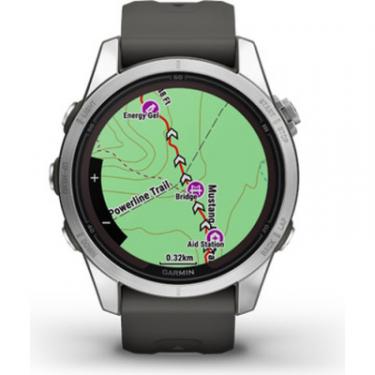 Смарт-часы Garmin fenix 7S Pro Solar, Glass, SS w/Graphite band, GPS Фото 3