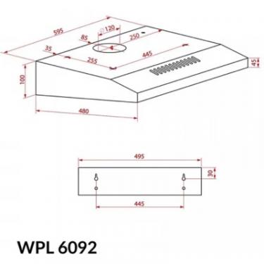 Вытяжка кухонная Weilor WPL 6092 FBL Фото 8