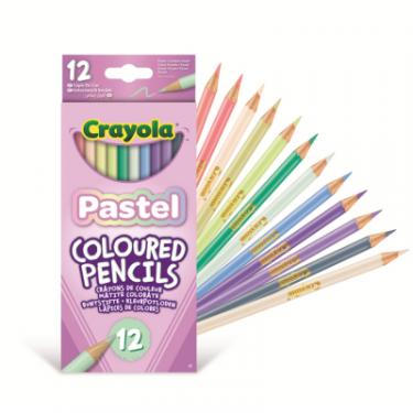 Карандаши цветные Crayola пастельні 12 шт Фото 2