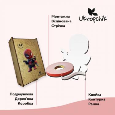 Пазл Ukropchik дерев'яний Супергерой Дедпул size - L в коробці з Фото 2