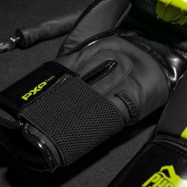 Боксерские перчатки Phantom APEX Elastic Neon Black/Yellow 12oz Фото 4