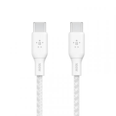 Дата кабель Belkin USB-C to USB-C 3.0m 100W white Фото 1