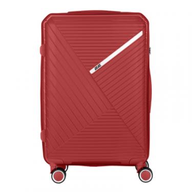 Набор чемоданов 2E Sigma (L+M+S) червоний Фото 11