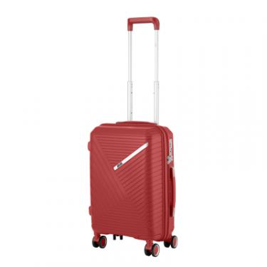 Набор чемоданов 2E Sigma (L+M+S) червоний Фото 12