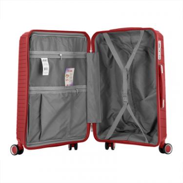 Набор чемоданов 2E Sigma (L+M+S) червоний Фото 3