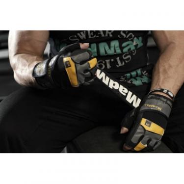 Перчатки для фитнеса MadMax MFG-880 Signature Black/Grey/Yellow M Фото 9