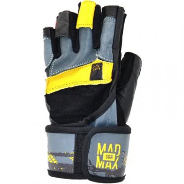 Перчатки для фитнеса MadMax MFG-880 Signature Black/Grey/Yellow M Фото 1