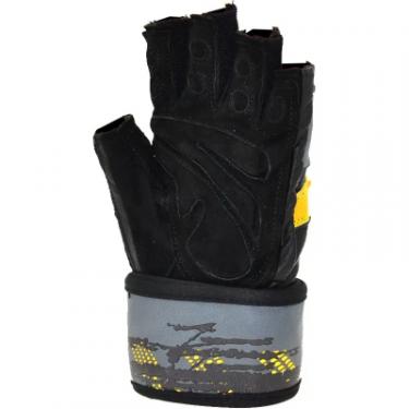 Перчатки для фитнеса MadMax MFG-880 Signature Black/Grey/Yellow M Фото 3