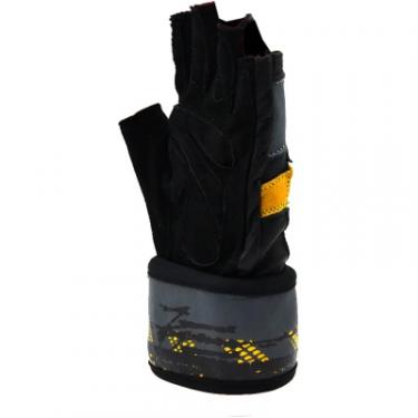 Перчатки для фитнеса MadMax MFG-880 Signature Black/Grey/Yellow M Фото 4