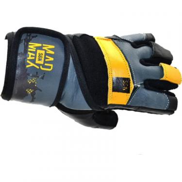 Перчатки для фитнеса MadMax MFG-880 Signature Black/Grey/Yellow M Фото 7