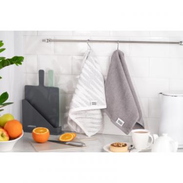 Полотенце Ardesto набір кухонних SuperSoft махрові сірий, 2х40х60 см Фото 1