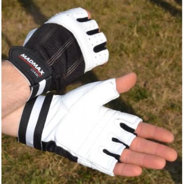 Перчатки для фитнеса MadMax MFG-248 Clasic White M Фото 6