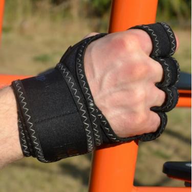 Перчатки для фитнеса MadMax MFG-303 MAXGRIP Neoprene Wraps Black/Grey L/XL Фото 2