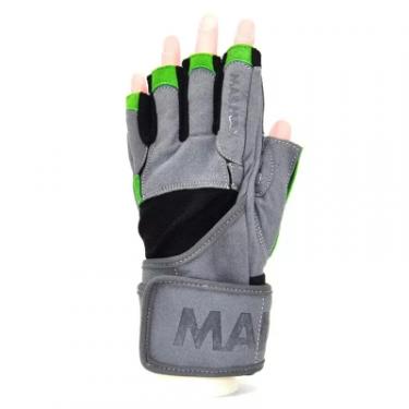 Перчатки для фитнеса MadMax MFG-860 Wild Grey/Green S Фото 1