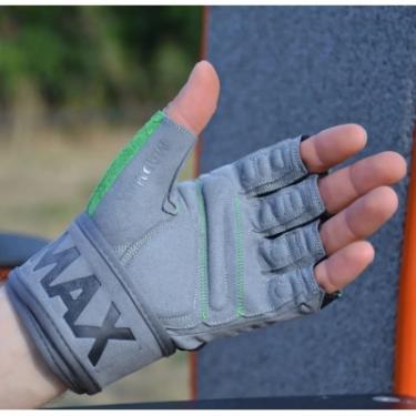 Перчатки для фитнеса MadMax MFG-860 Wild Grey/Green S Фото 3