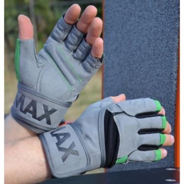 Перчатки для фитнеса MadMax MFG-860 Wild Grey/Green S Фото 4