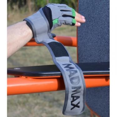 Перчатки для фитнеса MadMax MFG-860 Wild Grey/Green S Фото 8