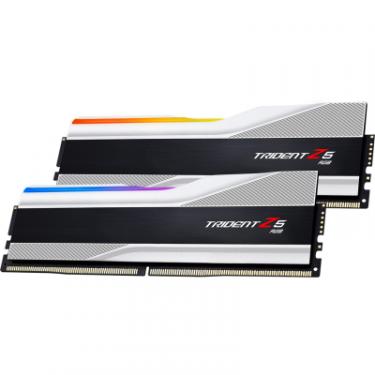Модуль памяти для компьютера G.Skill DDR5 32GB (2x16GB) 7200 MHz Trident Z5 RGB Silver Фото 3
