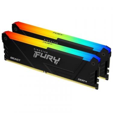 Модуль памяти для компьютера Kingston Fury (ex.HyperX) DDR4 32GB (2x16GB) 3200 MHz Beast RGB Фото 1