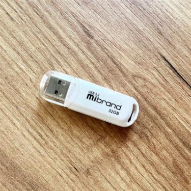 USB флеш накопитель Mibrand 32GB Marten White USB 3.2 Фото 1