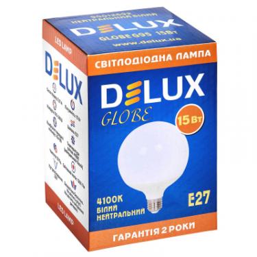 Лампочка Delux Globe G95 15w E27 4100K Фото 1