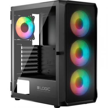 Корпус Logic concept PORTOS MESH+GLASS ARGB fans 4x120mm BLACK Фото