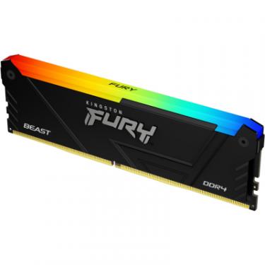 Модуль памяти для компьютера Kingston Fury (ex.HyperX) DDR4 32GB (2x16GB) 3733 MHz Beast Black RGB Фото 2