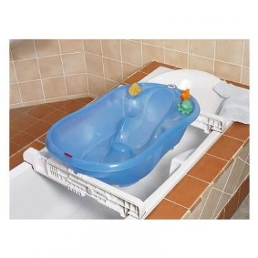 Ванночка Ok Baby з анатомічною гіркою і термодатчиком (блакитний) Фото 1