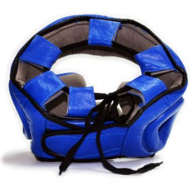 Боксерский шлем Thor 705 XL Шкіра Синій Фото 2