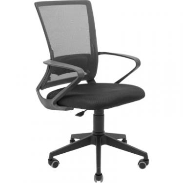 Офисное кресло Richman Робін Пластик Піастра Сітка чорна + сіра Фото