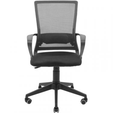 Офисное кресло Richman Робін Пластик Піастра Сітка чорна + сіра Фото 1