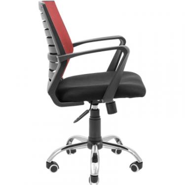 Офисное кресло Richman Флеш Ю Хром М-1 (Tilt) Сітка чорна + червона Фото 2