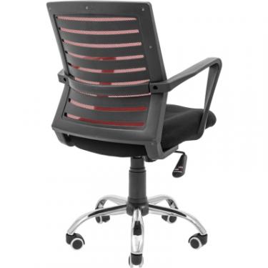 Офисное кресло Richman Флеш Ю Хром М-1 (Tilt) Сітка чорна + червона Фото 3