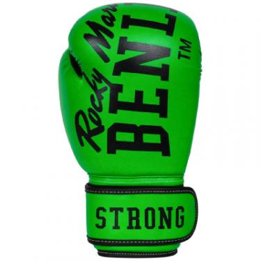 Боксерские перчатки Benlee Chunky B PU-шкіра 12oz Зелені Фото 1
