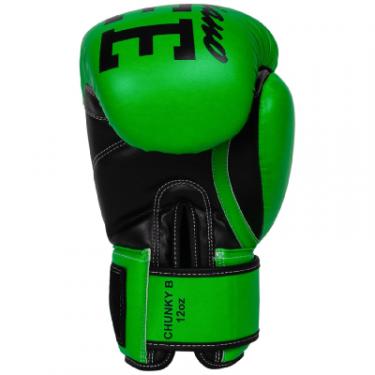 Боксерские перчатки Benlee Chunky B PU-шкіра 12oz Зелені Фото 2